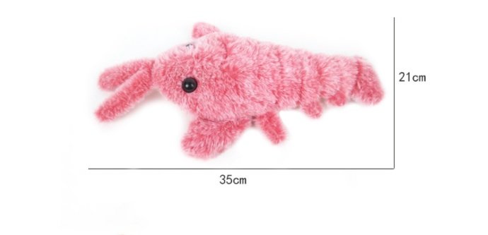 Pet Toys Electric Jumping Shrimp USB Charging Simulation Lobster Funny Cat Plush Pets Toy - 9