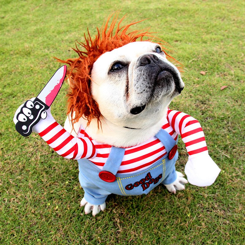 Halloween Pet Costume Pet Dog Funny Clothes Adjustable Dog Cosplay Costume Scary Costume Party Gatherings - 9