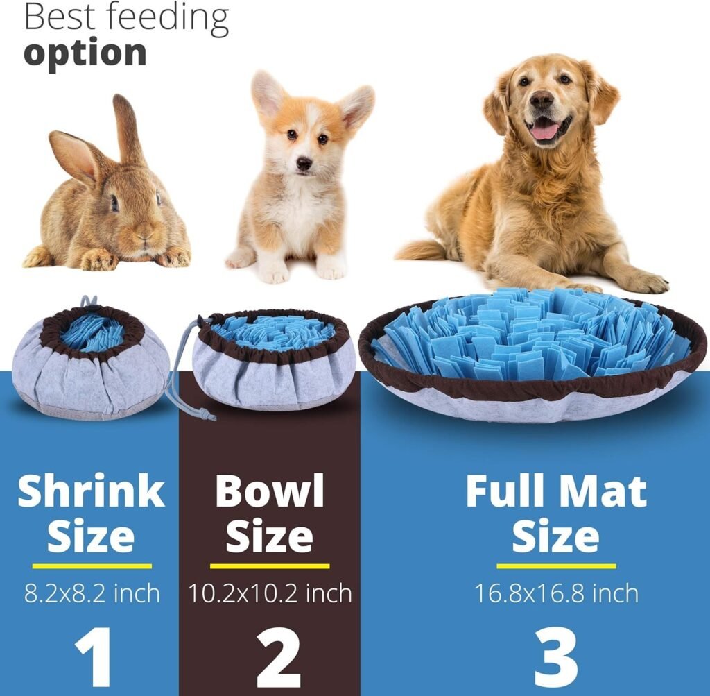 Adjustable Snuffle Mat For Dogs Large Breed Puzzle Toys Small Dog Enrichment Toys For Large Dogs Slow Eating Stress Relief Dog Toy For Feeding Dog Mental Stimulation Toys - 4