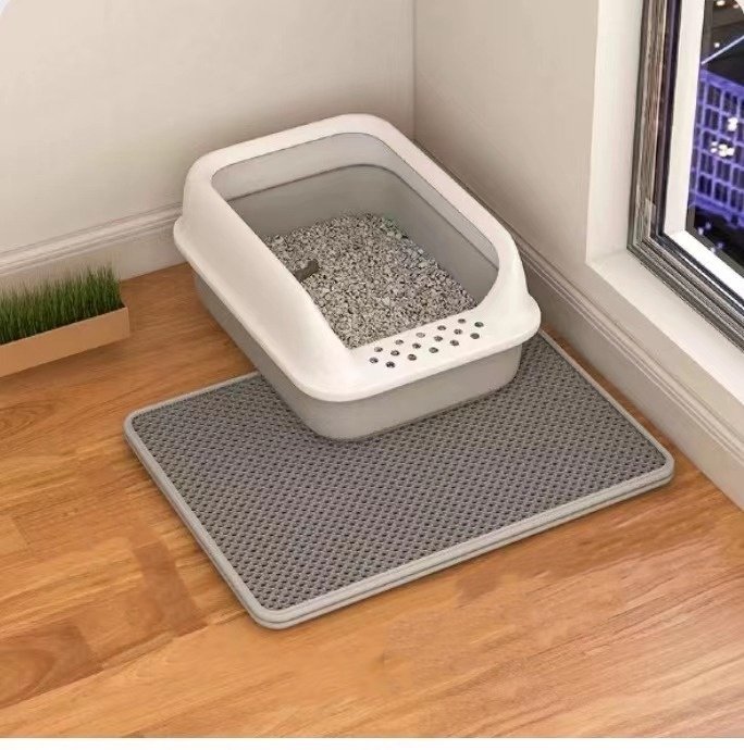 Cat Litter Mat Double Layer Filter Anti-bring Out - 2