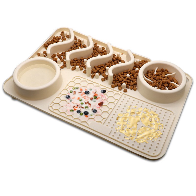 Dog Silicone Licking Pad Pet Licking Mat Silicone Smelling Mat Multifunctional Food Bowl Pets Supplies - 8
