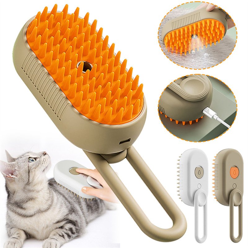 Cat Steam Brush Steamy Dog Brush 3 In 1 Electric Spray Cat Hair Brushes For Massage Pet Grooming Comb Hair Removal Combs Pet Products - 5