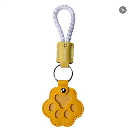 Pet Fur Memory Charm Leather Keychain Keepsake For Dog Cat Hair Paw-Shaped Design Memorial Sympathy Gift For Grieving Owners - 4
