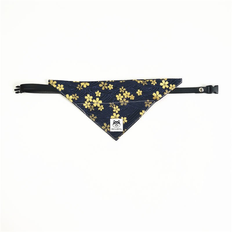 Japanese Tang Grass Pattern Dog Triangular Binder - 8