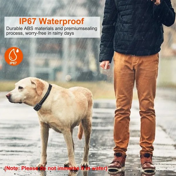 Dog Training Collar Receiver IP67 Waterproof Dog Bark Shock Vibration Beep Receiver Up To 3280ft - 6