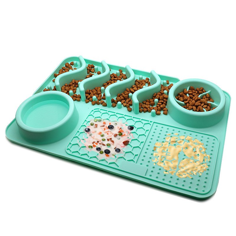 Dog Silicone Licking Pad Pet Licking Mat Silicone Smelling Mat Multifunctional Food Bowl Pets Supplies - 7