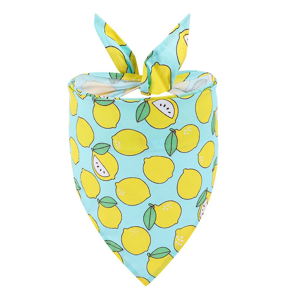 New Pet Triangle Summer Fruit Dog Saliva Towel - 9