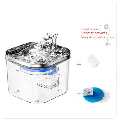 Pet Cat Dog Stainless Steel Automatic Circulation Water Dispenser Intelligent Fountain Pets Accessories - 4