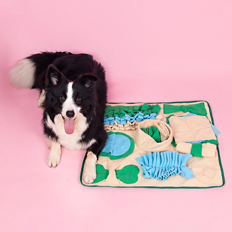 Snuffle Mat for Dogs, Nosework Feeding Blanket Sniffing Pad for Interactive Games, Foraging Puzzle Enrichment Toys for Large Small Medium Pets - 3