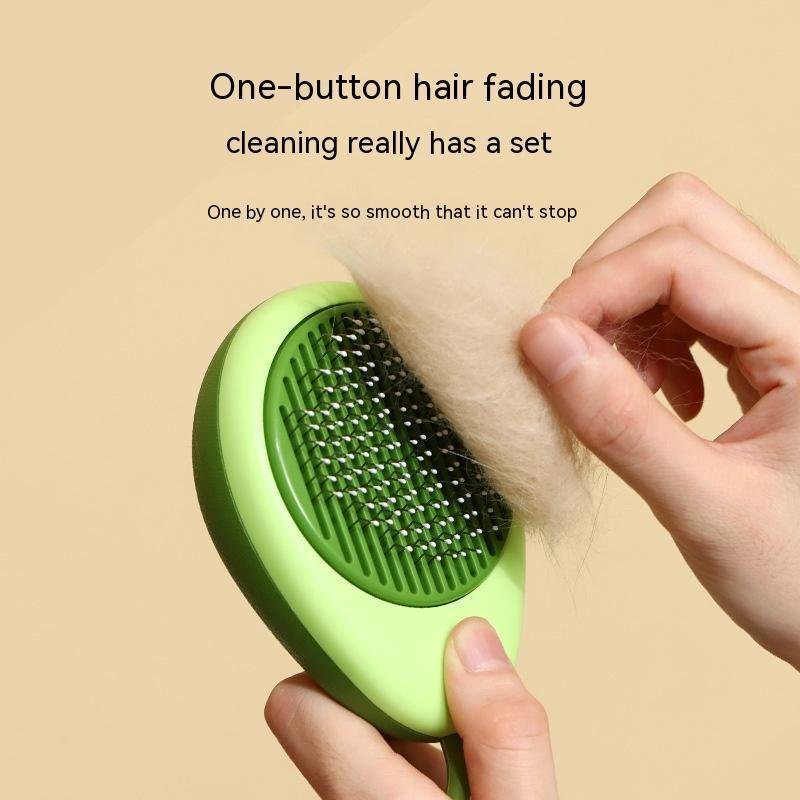Cat Brush Hair Remover Cleaning Avocado Shaped Dog Grooming Tool Pet Combs Brush Stainless Steel Needle Pet Cleaning Care - 2