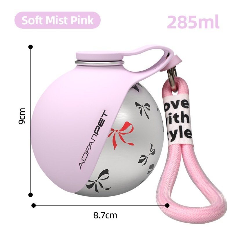 Creative Portable Outdoor Pet Stainless Steel Water Cup Small Dog Water Bottle Convenient Dog Drink Dispenser Puppy Travel Portable Water Bowl Pet Products - 5