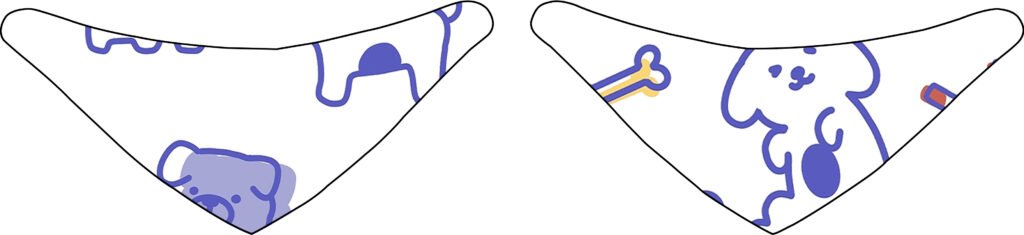 Reversible Pet Bandana - 3