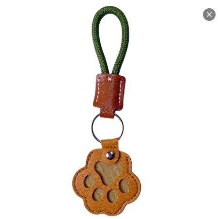 Pet Fur Memory Charm Leather Keychain Keepsake For Dog Cat Hair Paw-Shaped Design Memorial Sympathy Gift For Grieving Owners - 6