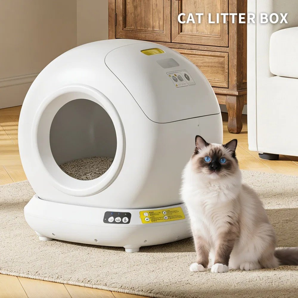 Best Automatic Cat Litter Box, 78L Fully Enclosed Tu-ya APP Smart Self-Cleaning Litter Box For Multi-Cat Homes - 6