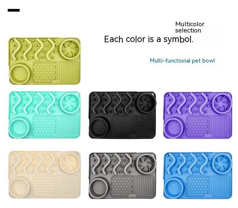 Dog Silicone Licking Pad Pet Licking Mat Silicone Smelling Mat Multifunctional Food Bowl Pets Supplies - 6