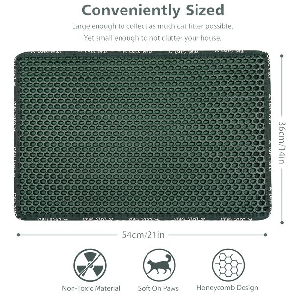 Double Layer Rice Shaped Cat Litter Pad - 4