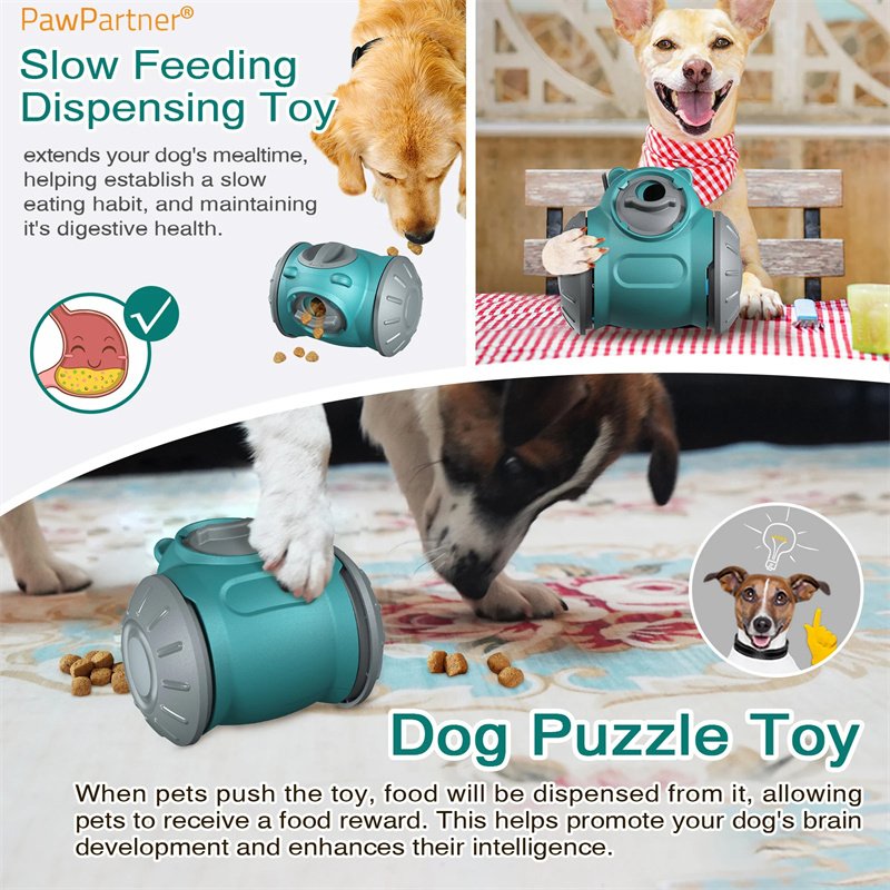 Dog Tumbler Toys Increases Pet IQ Interactive Slow Feeder For Small Medium Dogs Cat Training Balance Car Feeder Pet Toy Pet Products - 8