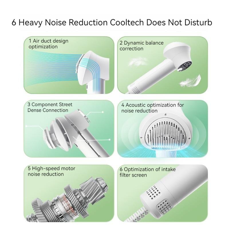 Smart Pet Hair Dryer Dog Golden Retriever Cat Grooming Hairdressing Blow & Comb Silent No Harm Pet Cleaning Supplies Pet Products - 4