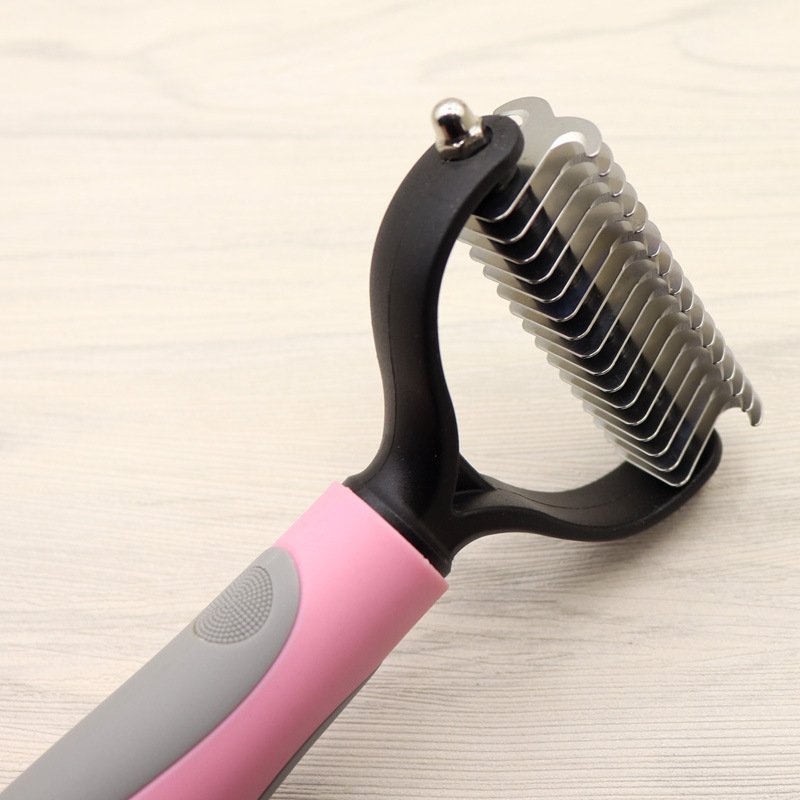 Pet Long-haired Dogknot Comb Double-sided Blade Dog - 5