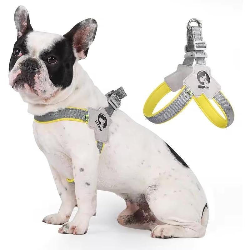 Pet Dog Cat Harness, Pet Harness With LeashSet, Adjustable Puppy Harness ComfortableReflective Easy Control Dog With Leather Leash,.No-Pull No Choke Pet Harness For TrainingWalking - 3