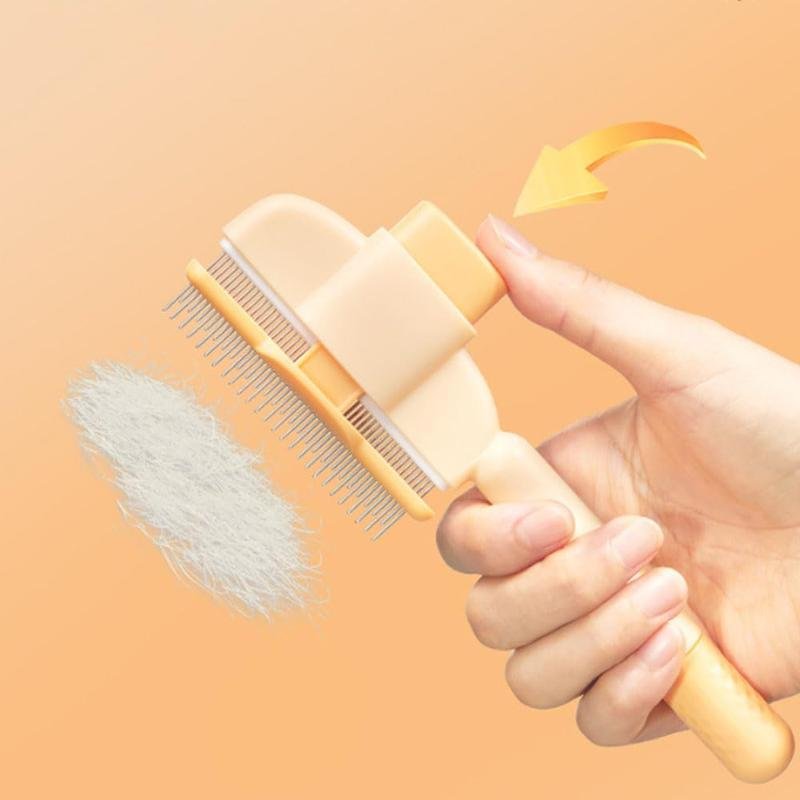 Cat And Dog Comb, Knot Remover, Hair Removal Tool, Pet Self-cleaning Comb, For Long Hair, Massage, Knot Removal, Hair Removal Exclusively - 6