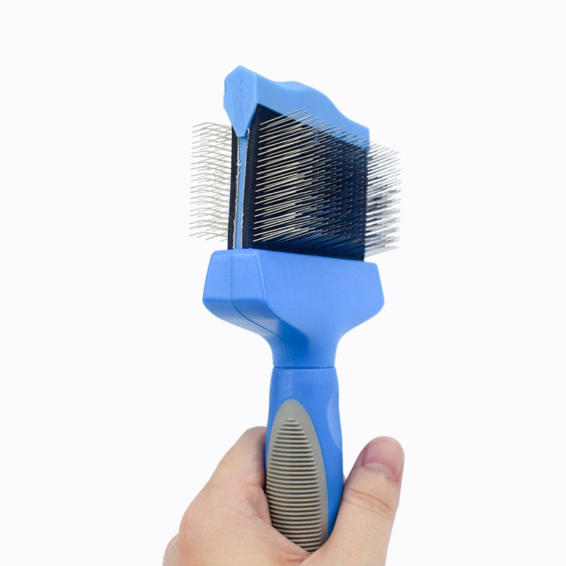 Pet Self Cleaning Hair Brush Cleaning Pets Supplies Cat Double Sided Soft Comb - 5