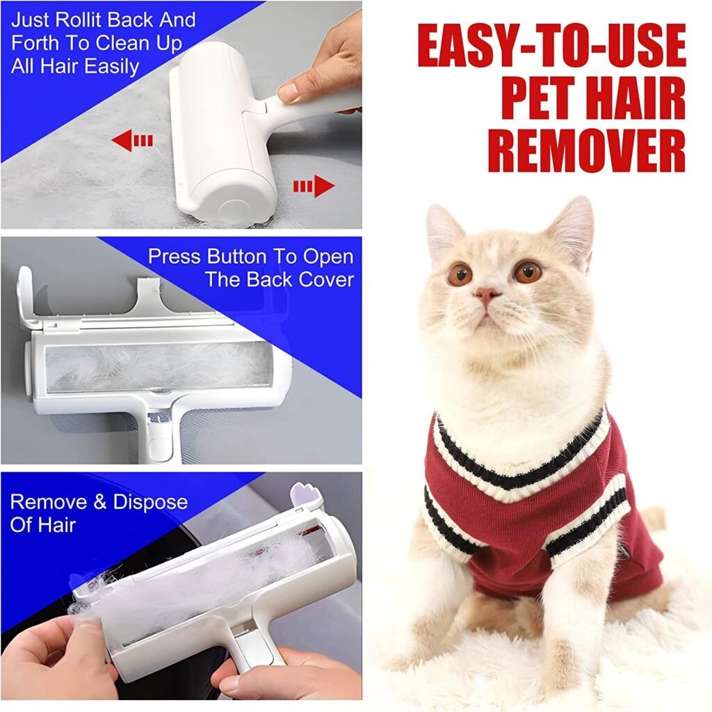 Pet Hair Picker Roller Hair Remover - 4