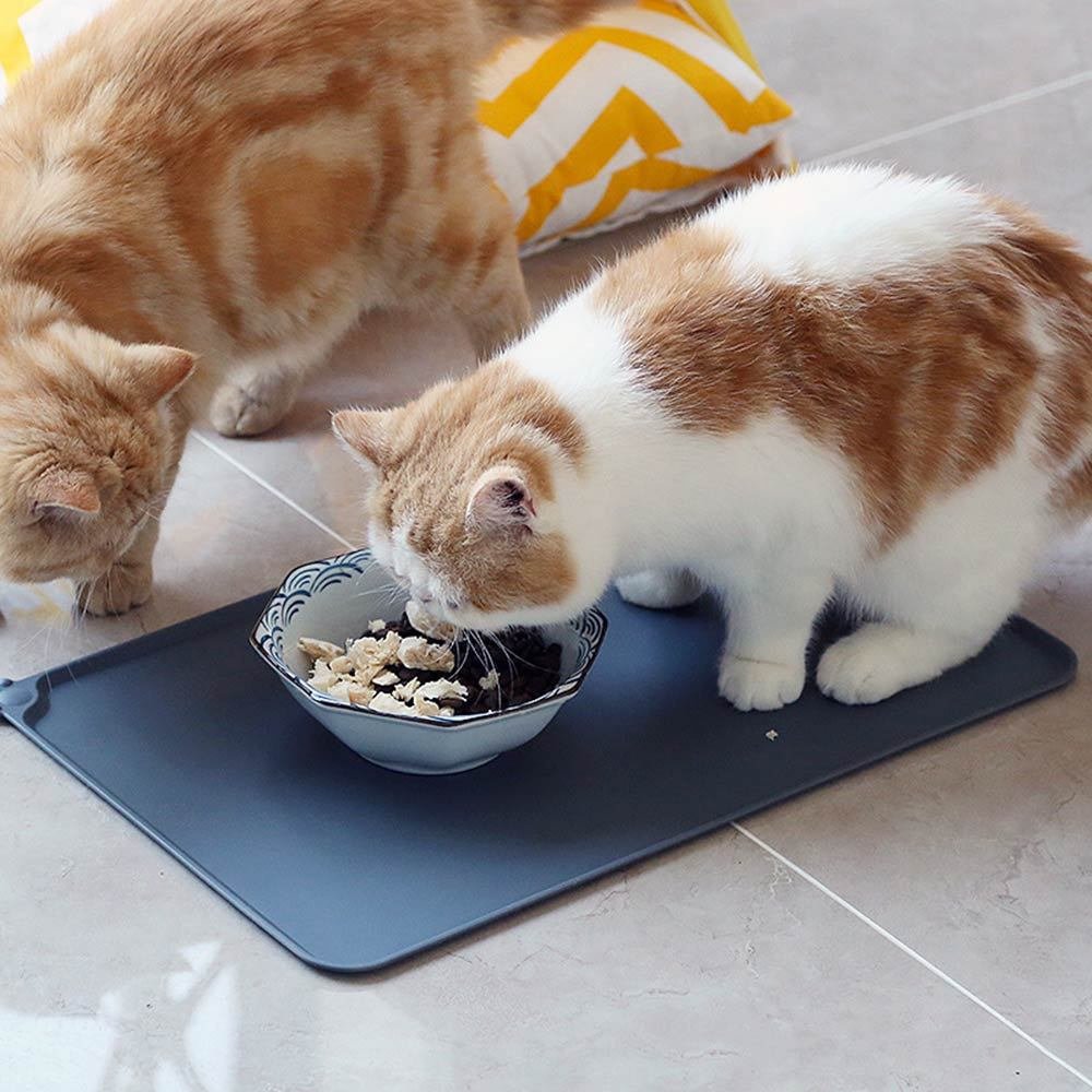 Waterproof Pet Mat For Dogs And Cats Pure Color Silicone Pet Food Mat - 2