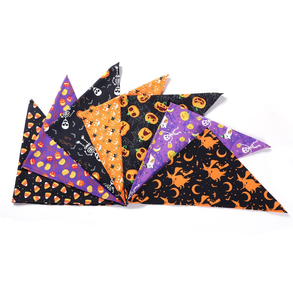 Halloween Pet Cat Dog Decorative Saliva Towel - 10