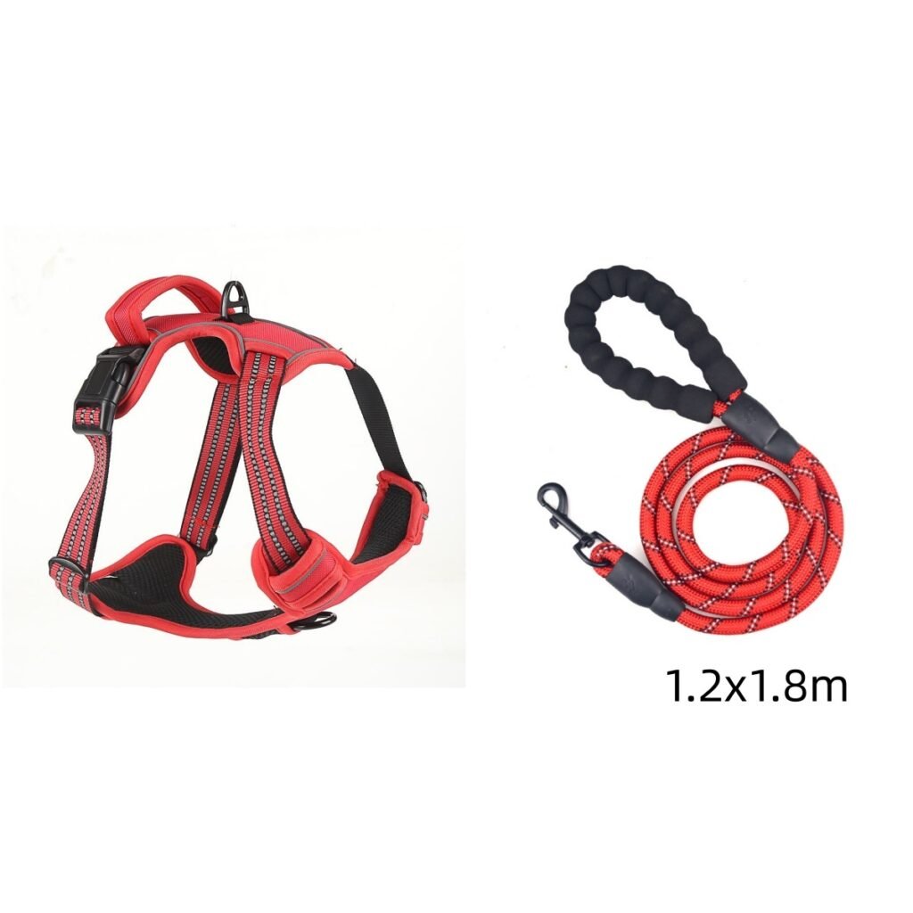 Dog Harness No Pull Breathable Reflective Pet Harness Vest - 3