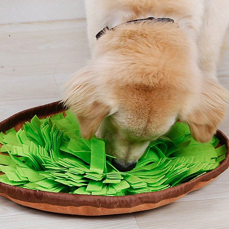 Pet Toy Dog Food-Dispensing Sniffing Training Bowl Puzzle Stress-Relief Scent Training - 2