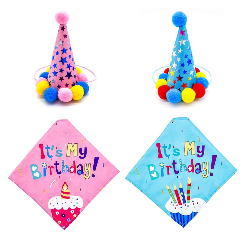 Pet Dog And Cat First Birthday Party Triangle - 3