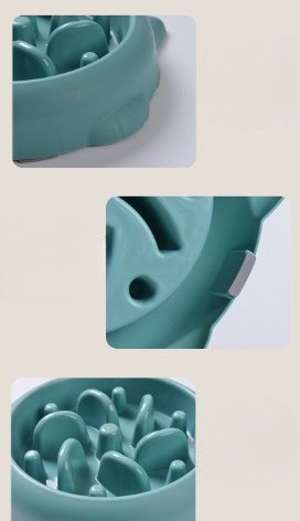 Pet Dog Cat Slow Feeder Bowls Anti Choking Slow Feeder Dish Bowl Home Dog Eating Plate Anti Gulping Bowl Supplies - 5