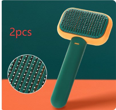 New Pet Cat Dog Hair Brush Hair Massage Comb Open-Knot Brush Grooming Cleaning Tool Stainless Steel Comb - 3