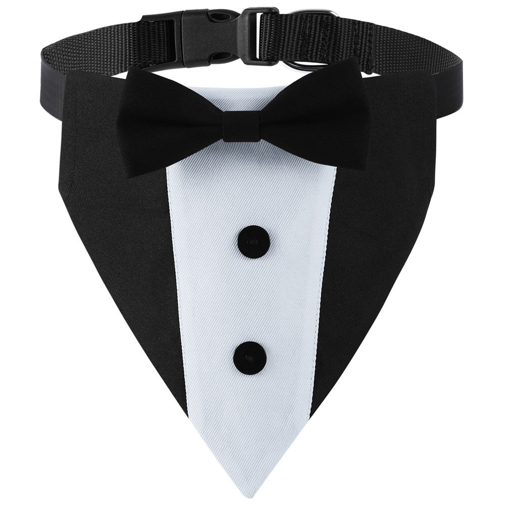 Pet Dog Triangular Scarf Dog Saliva Bib Bow Tie - 4