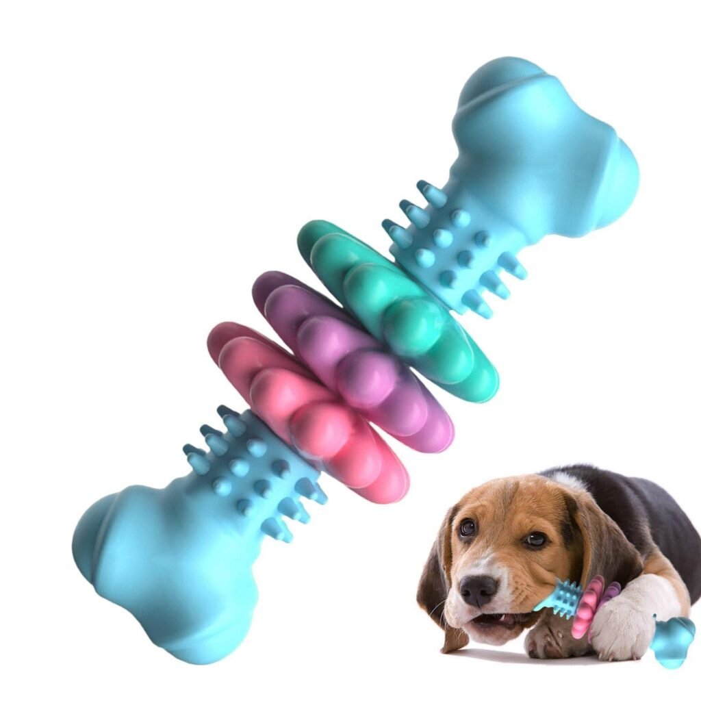 Dog Chew Toy Dog Bone Type Dogs Teeth Cleaning Toys Indestructible TPR Bone Chewing Bite Resistant Teething Toys Pet Products - 7