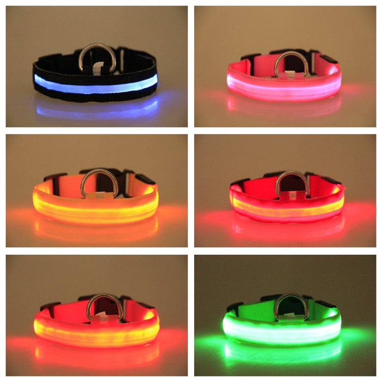 LED Luminous Pet Dog Collar Night - 3