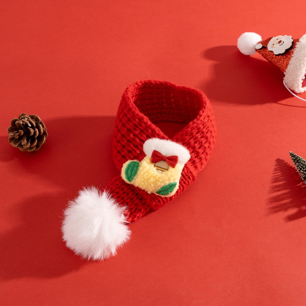 Christmas Cat Scarf Pet Elderly Decorations - 5