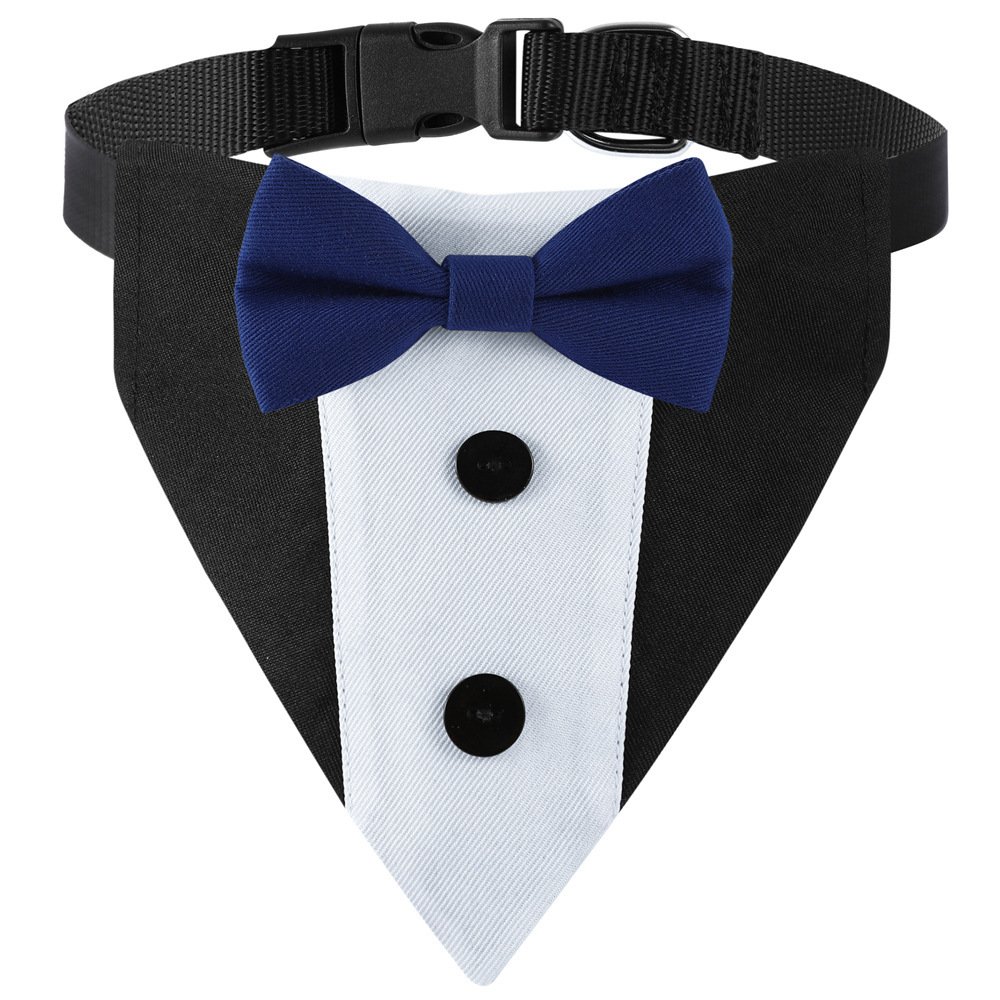 Pet Dog Triangular Scarf Dog Saliva Bib Bow Tie - 3