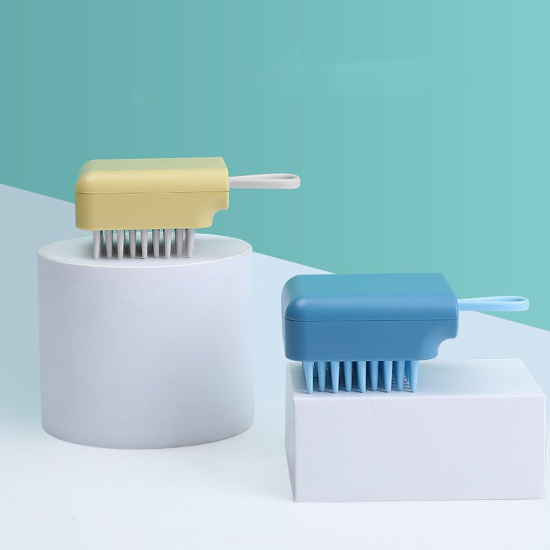Pet Dog Cat Bath Brush Comb Multifunctional Brush Hair Fur Grooming Massaging Washing Comb Wet And Dry Remove Hair Knots - 2