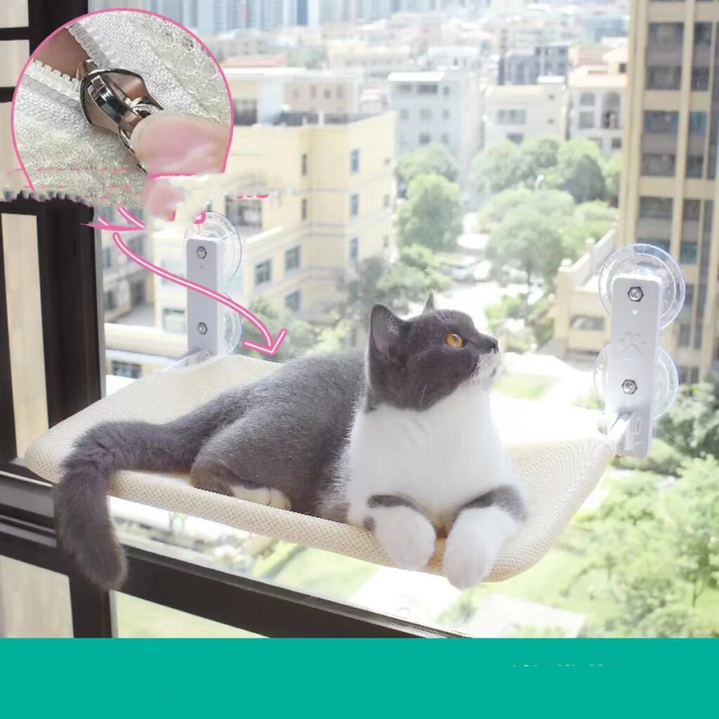 Cat Suction Cup Window Glass Hammock Pet Cat Pets Products - 3