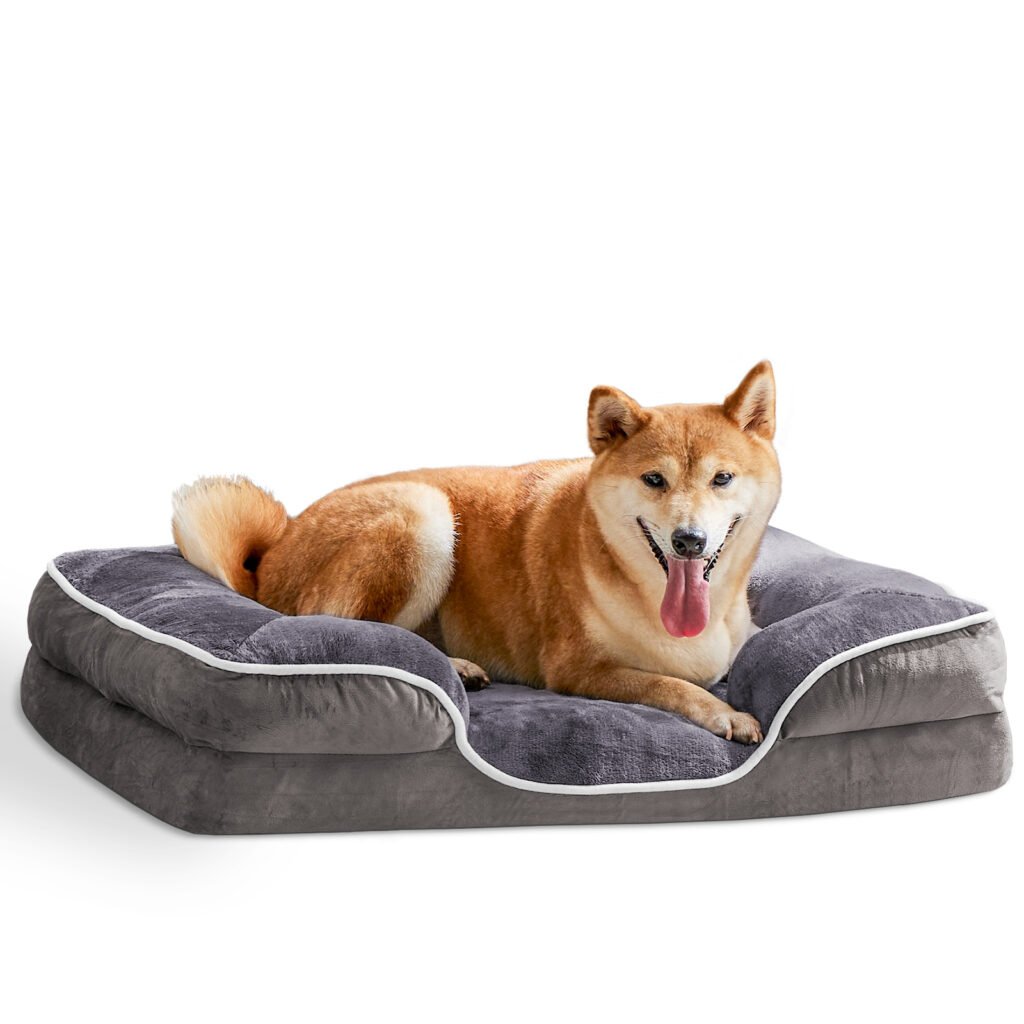 Memory Foam Pet Bed For Small Dogs & Cats With Washable Removable Cover Non-Slip Base Waterproof Liner - 6