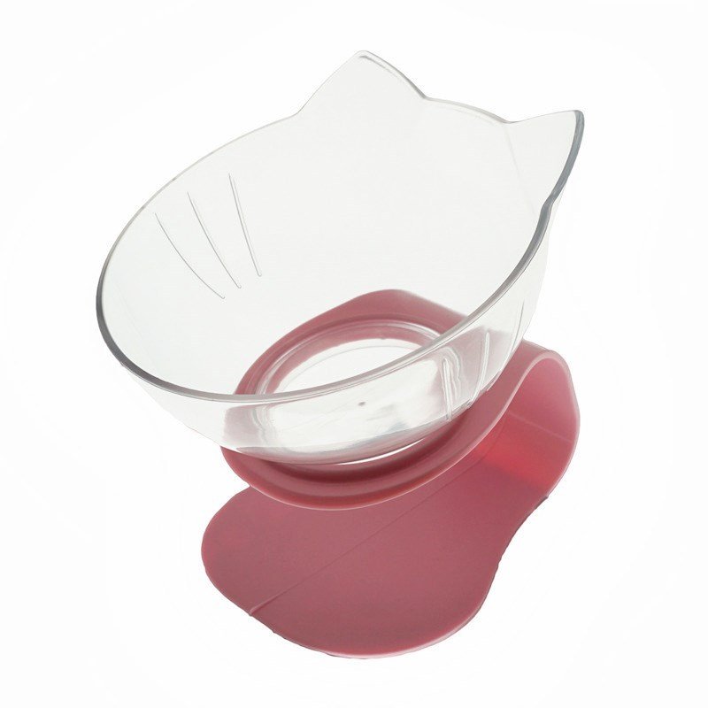 Cat Elevated Feeder Stand With Transparent Bowl - 9