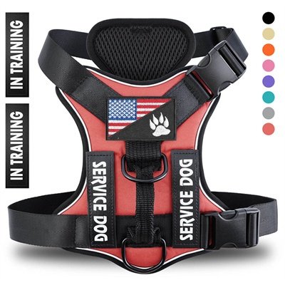 Reflective Breathable Solid Color Polyester Dog Strap - 7