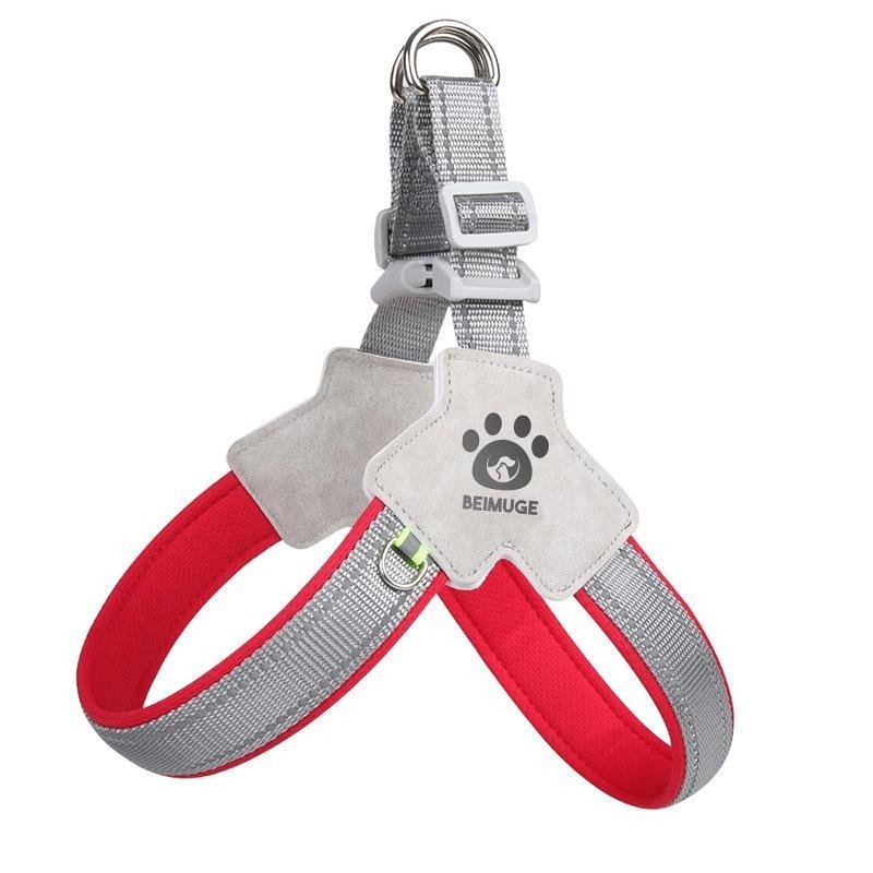 Pet Dog Cat Harness, Pet Harness With LeashSet, Adjustable Puppy Harness ComfortableReflective Easy Control Dog With Leather Leash,.No-Pull No Choke Pet Harness For TrainingWalking - 9