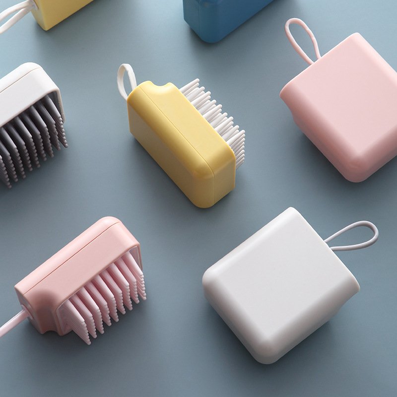 Pet Dog Cat Bath Brush Comb Multifunctional Brush Hair Fur Grooming Massaging Washing Comb Wet And Dry Remove Hair Knots - 9