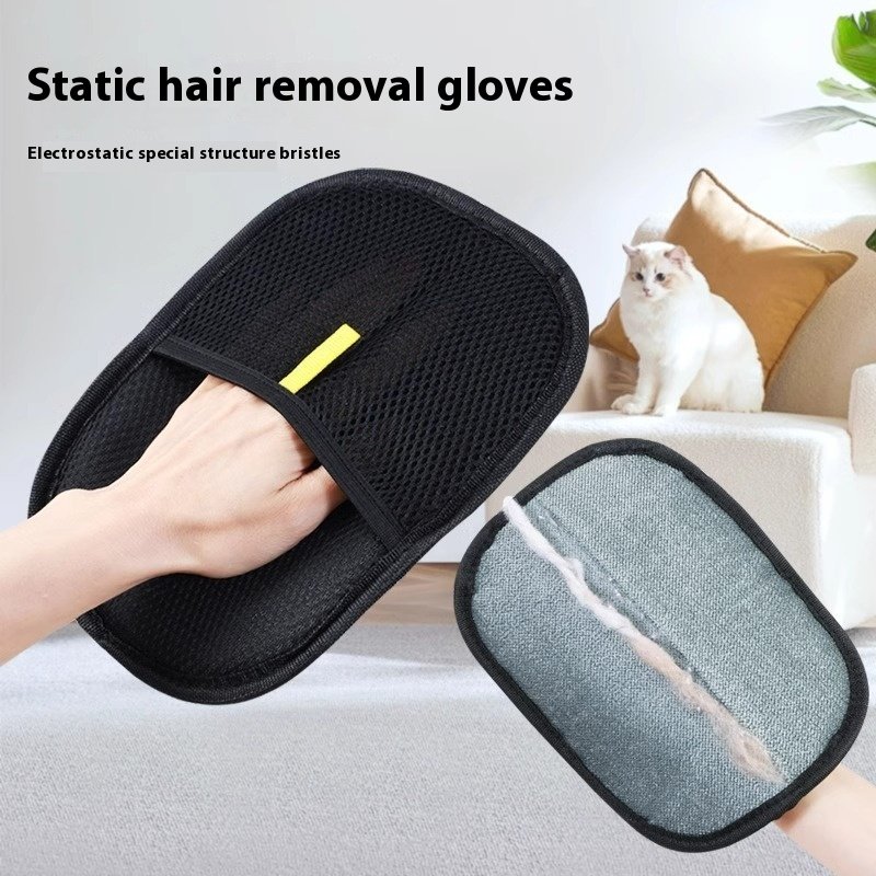 Pet Hair Remover Mitt Pet Hair Remover Gloves Deshedding Brush Glove For Dog Cat Rabbit With Long Short Curly Hair - 10