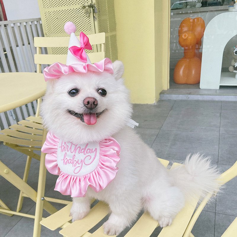 Dog Birthday Saliva Towel Party Bib Cat Neck Scarf Cute Jewelry - 10