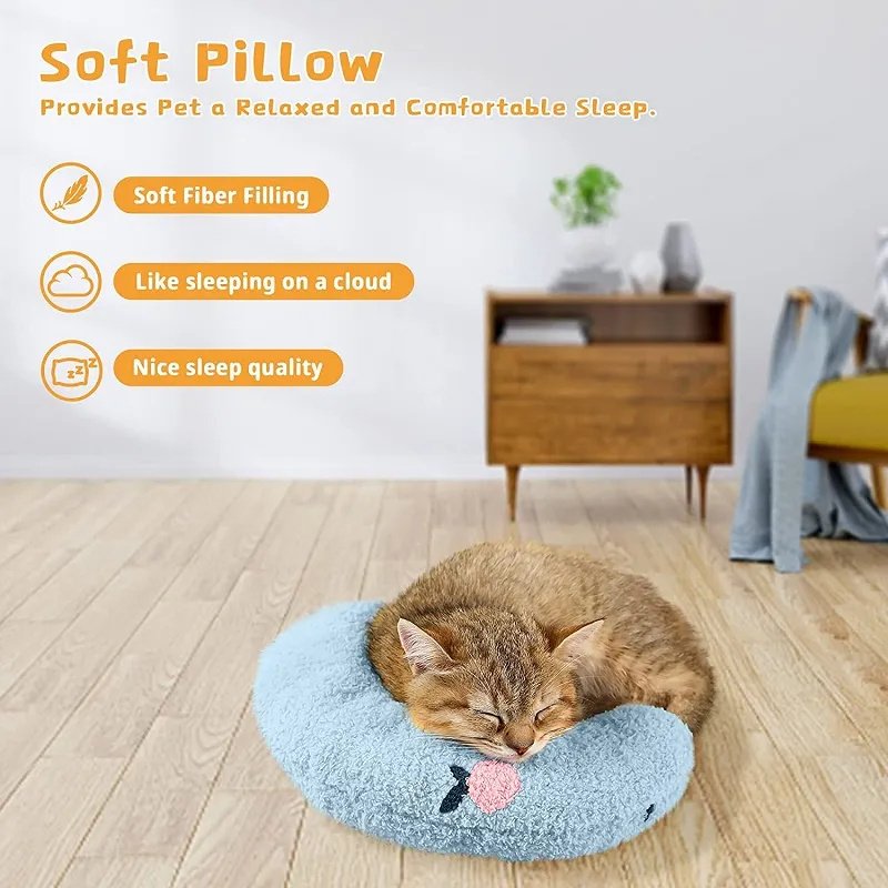 Little Pillow For Cats Fashion Neck Protector Deep Sleep Puppy U-Shaped Pillow Pets Pillow Kitten Headrest Dog Sleeping Pillow Pet Products - 5