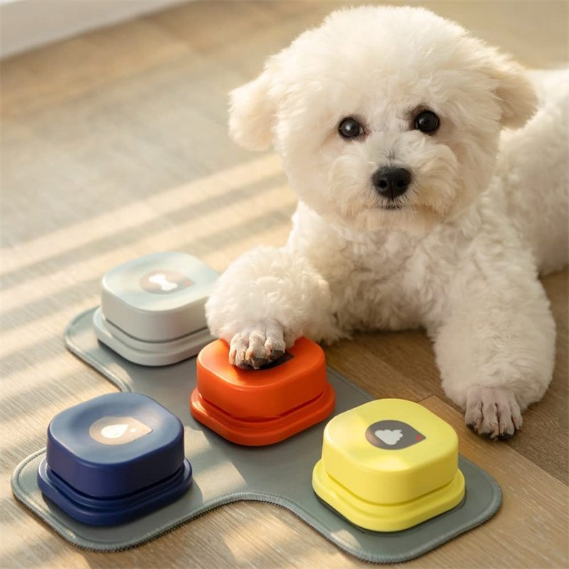 4 Colors Pet Communication Button One-click Prevent Physical Inactivity Recordable Dog Talking Button Toy Cat Toy Pet Products - 9